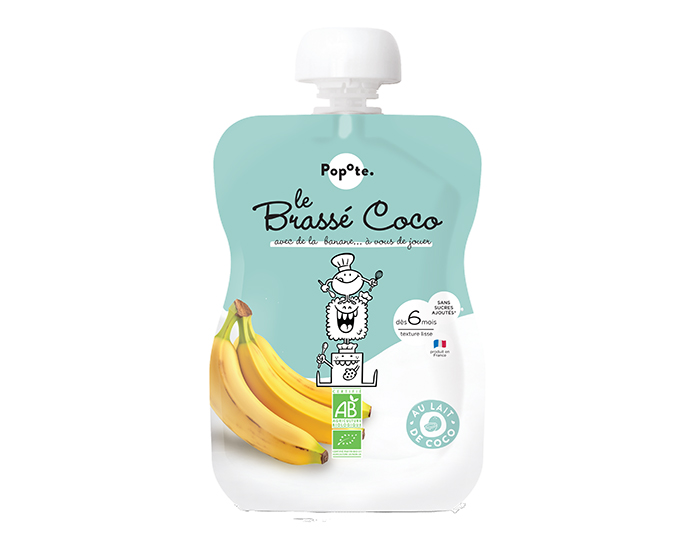 POPOTE Gourde Brass Coco Banane - 100 g - Ds 6 mois