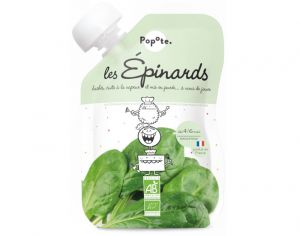 POPOTE Gourde Epinards Bio - 120 g - Ds 4/6 mois