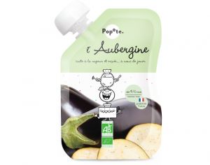 POPOTE Gourde Aubergine Bio - 120 g - Ds 4/6 mois
