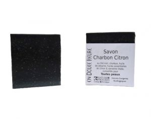 EN DOUCE HEURE Savon sans Huile de Palme - Charbon Citron - 100 g