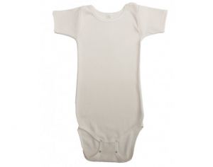 IOBIO Body Manches Courtes en Coton Bio cru 6 - 12 mois - 74/80